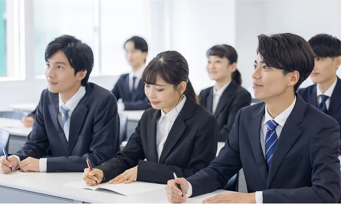 社内イベントに参加する人々
