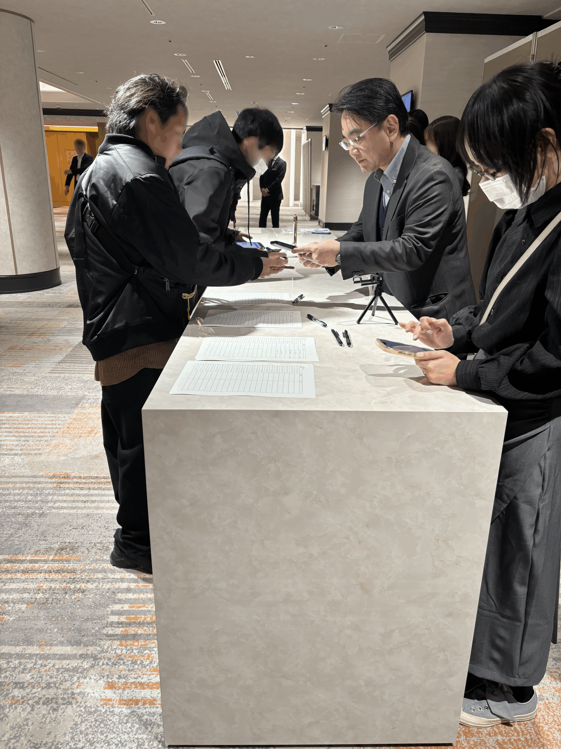 受付の様子